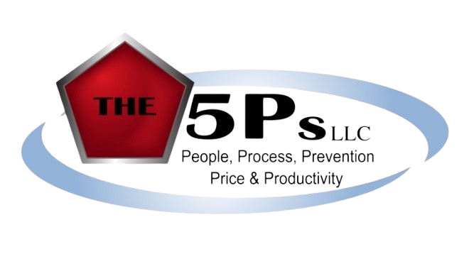 Logo of The 5Ps LLC with a red pentagon and company name.